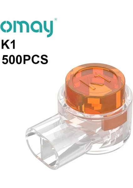 K1 500 Adet Omay K1 K2 K3 Konnektör Sıkma Bağlantısı RJ45 RJ11 Su Geçirmez Kablolama Ethernet Telefon Kablo Kordonu Ağ Terminalleri 500/1000 Adet (Yurt Dışından)