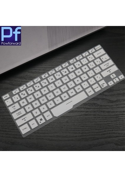 Beyaz Silikon Şeffaf Klavye Kaplaması Koruyucu Asus Rog Zephyrus G14 GA401 GA401II GA401IV GA401IU 14 Inç Oyun Dizüstü Bilgisayarı (Yurt Dışından)