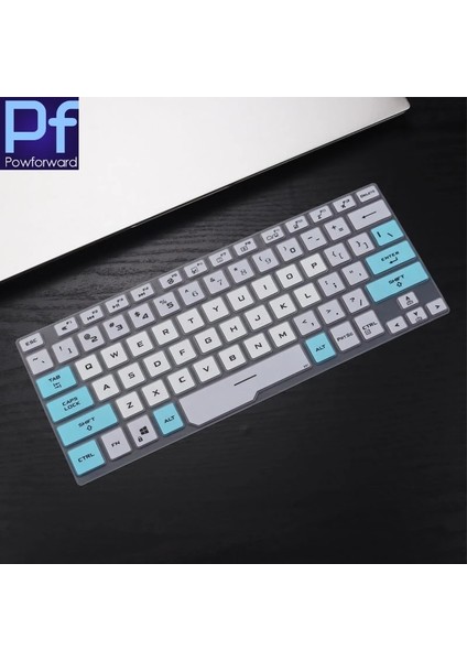 Beyaz Silikon Şeffaf Klavye Kaplaması Koruyucu Asus Rog Zephyrus G14 GA401 GA401II GA401IV GA401IU 14 Inç Oyun Dizüstü Bilgisayarı (Yurt Dışından) modelleri