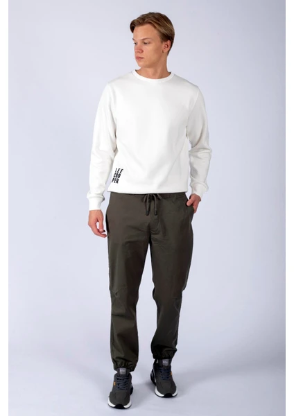 Lee Cooper Jogger Erkek Dokuma Pantolon Haki