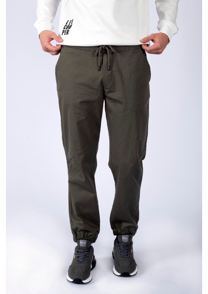 Lee Cooper Jogger Erkek Dokuma Pantolon Haki