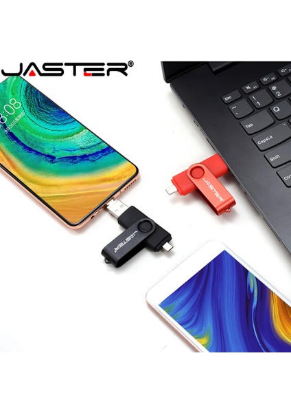 Otg Type-C -F 64 GB 3 Ni 1 Cep Telefonu Otg Kalem Sürücüsü 64 Gb, Type-C Flash Sürücülerle 32 GB Ücretsiz Anahtarlık Bellek Çubuğu 16 GB Ücretsiz Özel Logo U Disk (Yurt Dışından)