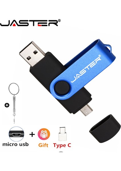 Otg Type-C -F 64 GB 3 Ni 1 Cep Telefonu Otg Kalem Sürücüsü 64 Gb, Type-C Flash Sürücülerle 32 GB Ücretsiz Anahtarlık Bellek Çubuğu 16 GB Ücretsiz Özel Logo U Disk (Yurt Dışından)