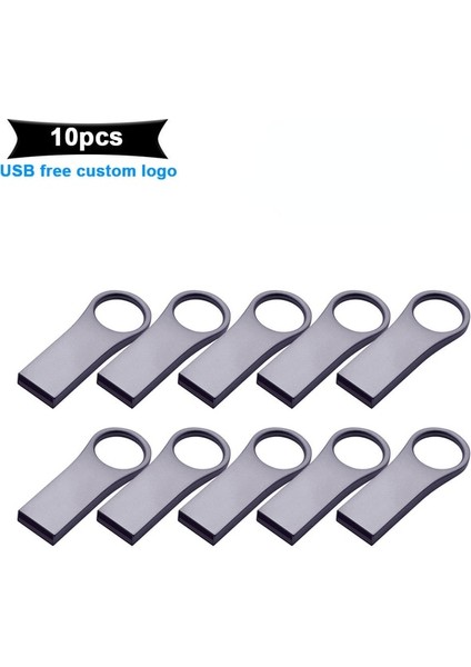 Stil 7 8 GB 10 Adet/grup Metal USB Flash Sürücü Kalem Sürücü 4 GB 8 GB 16 GB Pendrive 32 GB 64 GB Memory Stick 128 GB USB Sopa Hediye Ücretsiz Özelleştirilmiş Logo (Yurt Dışından)