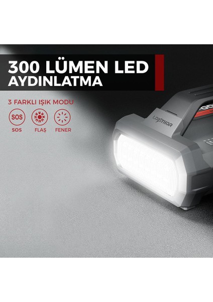 JA2500 12V 2500AMP Lifepo4 Akıllı Akü Takviye + Pompa + Powerbank + LED Lamba