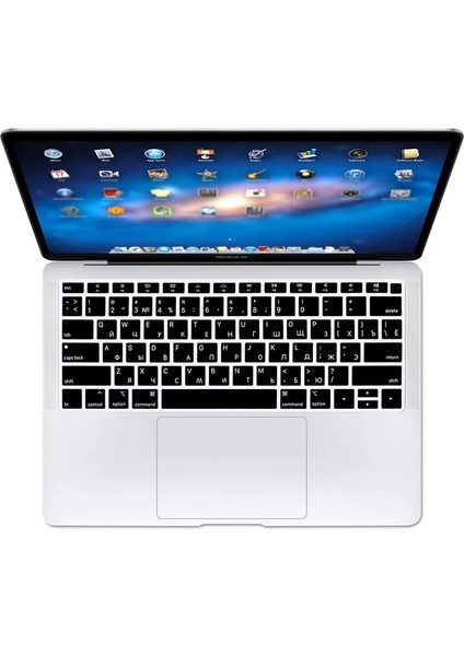 Ab Temizle Yumuşak Macbook Air 13 2018 2019 Dokunmatik Kımlık A1932 Rus Ab Abd Klavye Kapak Silikon Macbook Air 13 2018 Klavye Cilt (Yurt Dışından)