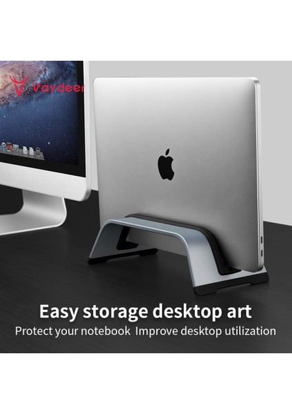 Macbook/ipad ve Daha Fazla Dizüstü Bilgisayarla Uyumlu Alüminyum Dikey Dizüstü Bilgisayar Sehpası Dizüstü Bilgisayar Tutacağı (Yurt Dışından)