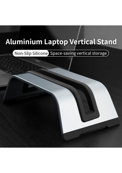 Macbook/ipad ve Daha Fazla Dizüstü Bilgisayarla Uyumlu Alüminyum Dikey Dizüstü Bilgisayar Sehpası Dizüstü Bilgisayar Tutacağı (Yurt Dışından)