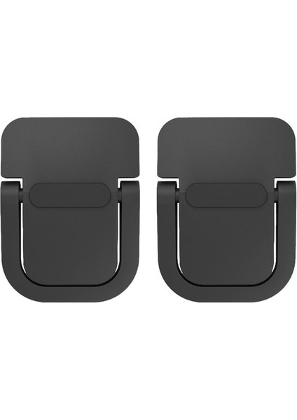 Siyah Alüminyum Laptop Standı Bilgisayar Klavye Standı Yükseltici Mini Taşınabilir Dizüstü Bilgisayar Standları Macbook Huawei Xiaomi Dizüstü Bilgisayar Çantası (Yurt Dışından)