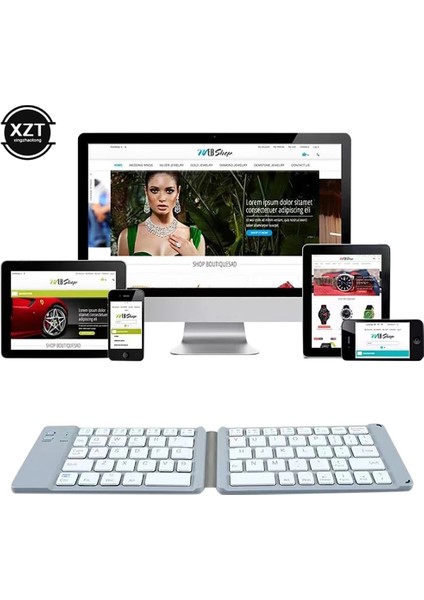 Siyah Taşınabilir Hafif Kullanışlı Mini Kablosuz Bluetooth Katlanır Klavye, Ios/android/windows ipad Tablet Telefon Için Katlanabilir Kablosuz Tuş Takımı (Yurt Dışından)