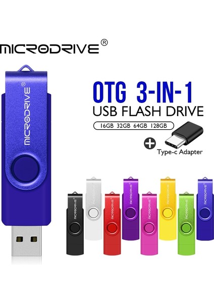 Sarı 256 GB Yüksek Hızlı USB Flash Sürücü Otg Kalem Sürücü 128 GB 64 GB USB Sopa 32 GB Tip-C Pendrive Flash Disk Android Akıllı Telefon/pc Için (Yurt Dışından)