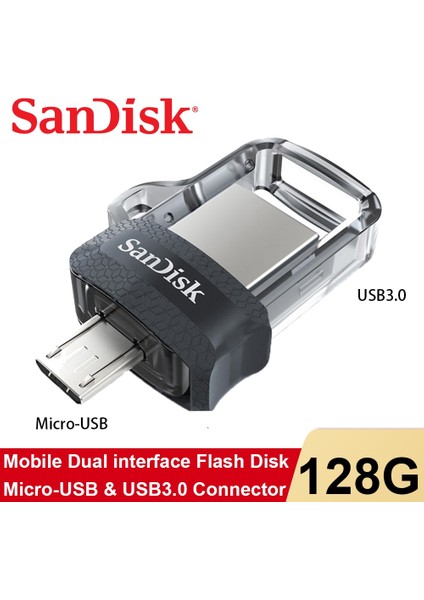 32GB Sandisk USB Flash Sürücü 16GB 32GB 64GB 128GB Otg USB Pendrive 3.0 Çift Mini Kalem Sürücüler Memoria USB Flash Stick Cle USB Bellek (Yurt Dışından)