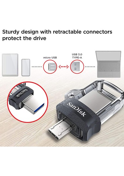 32GB Sandisk USB Flash Sürücü 16GB 32GB 64GB 128GB Otg USB Pendrive 3.0 Çift Mini Kalem Sürücüler Memoria USB Flash Stick Cle USB Bellek (Yurt Dışından)