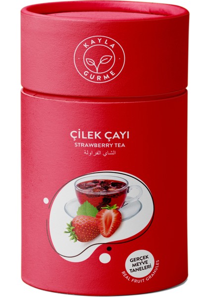 Çilek Çayı - Çilek Taneli - Silindir Karton Kutu 175 gr