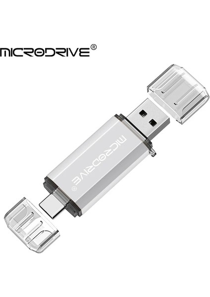 Beyaz 128GB Akıllı USB 2.0 Flash Sürücü Tip-C Otg 2 In 1 128GB 64GB 32GB 16GB Pendrive Memory Stick Telefon Notebook Için (Yurt Dışından)