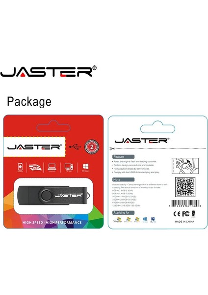 Yeşil 64GB Jaster USB 3.0 Otg Metal USB Flash Sürücü Pendrive 16GB 32GB 64GB 128GB Anahtar USB Sopa Kalem Sürücü Flaş (Yurt Dışından) fiyatları