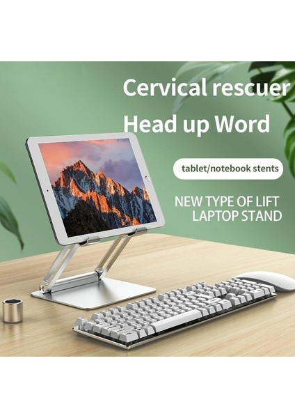 H06-GRI (Döndürme) Dizüstü Bilgisayar Sehpası Dizüstü Tutucu Braketi Katlanabilir Alüminyum Alaşımlı Yükseklik Artırma Soğutma Dizüstü Bilgisayar Tutucu Braketi (Yurt Dışından) modelleri