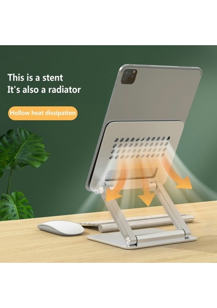 H06-GRI (Döndürme) Dizüstü Bilgisayar Sehpası Dizüstü Tutucu Braketi Katlanabilir Alüminyum Alaşımlı Yükseklik Artırma Soğutma Dizüstü Bilgisayar Tutucu Braketi (Yurt Dışından) indirimleri