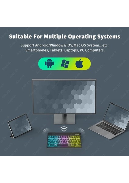 Ispanyolca Beyaz iPad Klavye Arkadan Aydınlatmalı Kablosuz Klavye Bluetooth Uyumlu Samsung Xiaomi Huawei Apple Telefon Dizüstü Tablet Klavye (Yurt Dışından) indirimleri