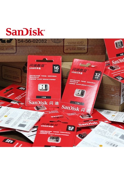 64GB 100% Orijinal Sandisk USB Flash Sürücü Cruzer Fit CZ33 64GB 32GB 16GB Süper Mini Kalem Sürücü USB 2.0 Memory Stick 8gb U Disk (Yurt Dışından) modelleri