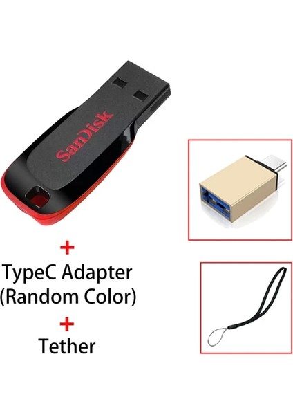 CZ50 B 16 GB Sandisk Pendrive 128 GB 64 GB 32 GB 16 GB Mini USB Flash Sürücü 32 64 128 16 GB Kalem Sürücü 2.0 USB Sopa Disk Telefon Için Anahtar Bellek (Yurt Dışından)