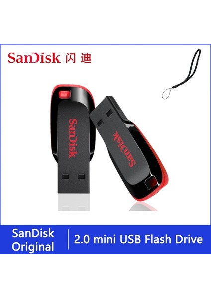CZ50 Y211 64GB Sandisk Pendrive 128GB 64GB 32GB 16GB Mini USB Flash Sürücü 32 64 128 16 GB Kalem Sürücü 2.0 USB Sopa Disk Telefon Için Anahtar Bellek (Yurt Dışından) indirimleri