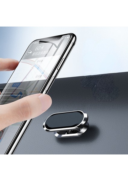 Siyah 1 Çok Fonksiyonlu Cep Telefonu Tutucusu, Otomatik Gösterge Paneli, Manyetik Braket, Tembel Cep Telefonu Tutucusu (Yurt Dışından)