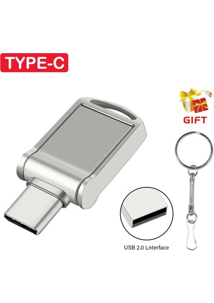 Beyaz 64GB Yenı Mini 32GB 64GB Tip C Ultra Çift USB Flash Sürücü Memory Stick Başparmak Kalem Sürücü Iş Için Yaratıcı Hediyeler USB Flash Sürücüler (Yurt Dışından)