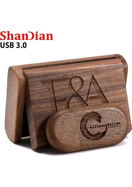 Ceviz 32 GB Shandıan Ceviz Ahşap USB 3.0 Flash Sürücü 4 GB 8 GB 16 GB 32 GB 64 GB Kalem Sürücü Ücretsiz Logo Kalem Sürücüler Düğün Hediyeleri Kutusu Memory Stick (Yurt Dışından) modelleri