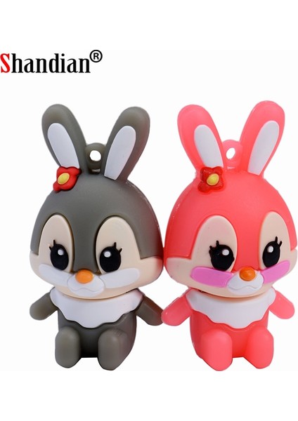D 32GB Sevimli Tavşan USB Flash Sürücüler 64GB Karikatür Kalem Sürücü 32GB Çocuklar Için Yaratıcı Hediyeler Memory Stick 16GB Ücretsiz Anahtarlık U Disk 8gb 4gb (Yurt Dışından) modelleri