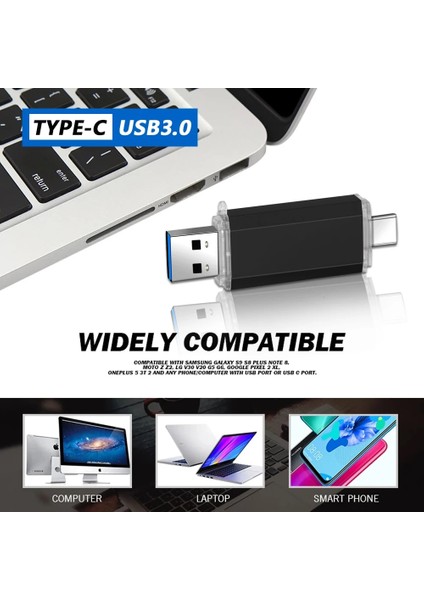 Pembe 64GB USB Flash Sürücü 2 In 1 USB 3.0 Tip C Mikro USB Sopa Otg Kalem Sürücü 512GB 256GB 128GB 64GB 32GB 16GB Pendrive U Disk (Yurt Dışından) fırsatları