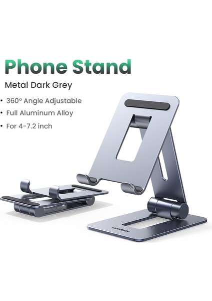 Telefon Standı 【yeni Satışta】 Ugreen Tablet Telefon Standı iPad Pro iPhone Xiaomi Tablet Desteği Alüminyum iPad Standı Dizüstü Bilgisayar Standı Tablet Standı (Yurt Dışından)