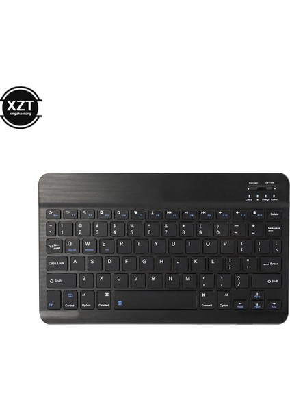 Mavi Ingilizce Kablosuz Bluetooth Klavye iPad Dokunmatik Harici Klavye Ofis Için Telefon Tablet Dizüstü Bilgisayar Için Kablosuz Bluetooth Klavye (Yurt Dışından)