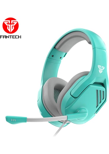 Yeşil Fantech MH86 Oyun Kulaklığı Stereo Kulak Üstü 3.5mm Fiş Kablolu Kulaklık Dizüstü Bilgisayar Ps4 Ps5 Xbox One Gamer Için Mikrofon ile (Yurt Dışından)