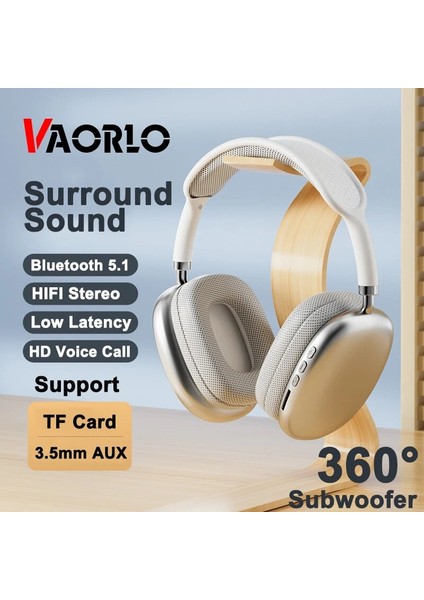 P9-Black P9 Pro Kablosuz Bluetooth Kulaklıklar Mikrofonlu Stereo Kulak Içi Spor Oyun Kulaklıkları Destek Tf Cep Telefonu Laptop Tv Ps4 (Yurt Dışından)