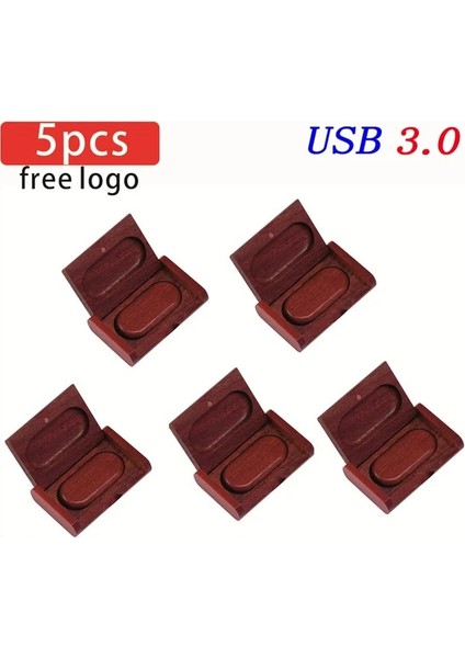Kutu ile Kırmızı Ahşap 4 GB 5 Adet/grup Jaster USB 3.0 Ahşap USB + Kutu Kalem Sürücü 4 GB 16 GB 32 GB 64 GB USB Flash Sürücü Pendrive Memory Stick Ücretsiz Özel Logo (Yurt Dışından)