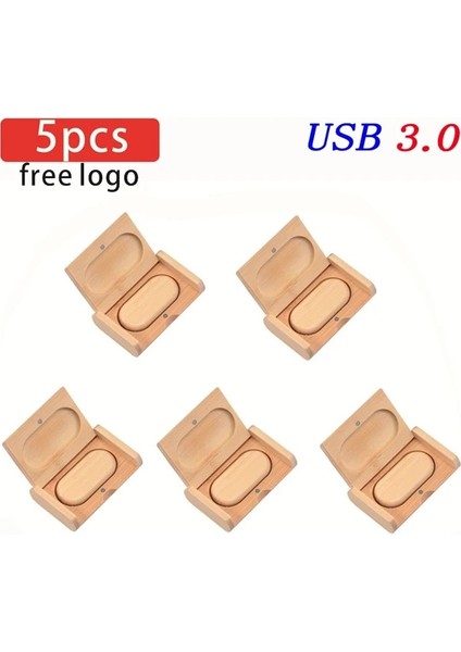 Bambu Kutulu 16 GB 5 Adet/grup Jaster USB 3.0 Ahşap USB + Kutu Kalem Sürücü 4 GB 16 GB 32 GB 64 GB USB Flash Sürücü Pendrive Memory Stick 1 Adet Ücretsiz Özel Logo (Yurt Dışından)