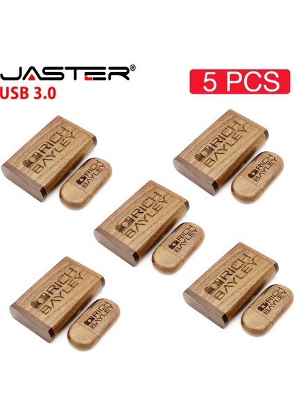 Bambu Kutulu 16 GB 5 Adet/grup Jaster USB 3.0 Ahşap USB + Kutu Kalem Sürücü 4 GB 16 GB 32 GB 64 GB USB Flash Sürücü Pendrive Memory Stick 1 Adet Ücretsiz Özel Logo (Yurt Dışından)