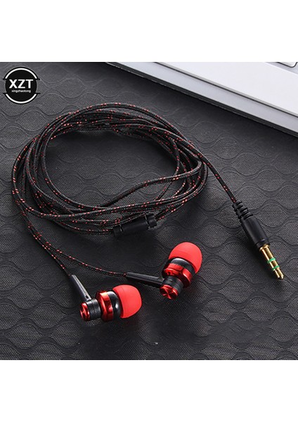 Beyaz Yeni 5 Renk Kablolu Kulaklık Stereo Kulak 3.5mm Naylon Örgü Kablo Kulaklık Dizüstü Bilgisayar Akıllı Telefon Hediyeler Için Mic ile Spor Kulaklık (Yurt Dışından) fırsatları