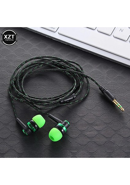 Beyaz Yeni 5 Renk Kablolu Kulaklık Stereo Kulak 3.5mm Naylon Örgü Kablo Kulaklık Dizüstü Bilgisayar Akıllı Telefon Hediyeler Için Mic ile Spor Kulaklık (Yurt Dışından) indirimleri