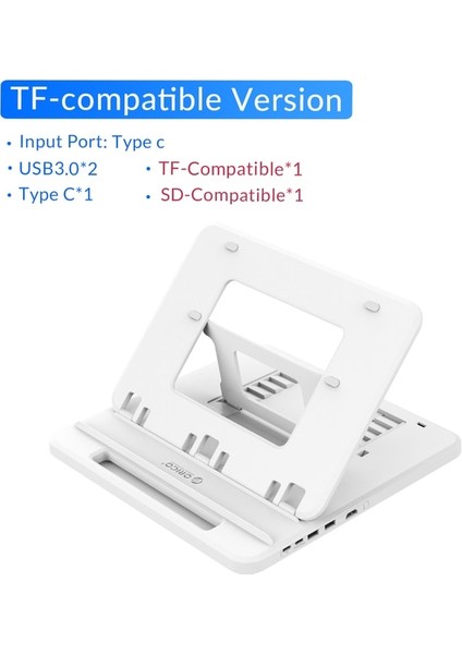 Sd Tf Uyumlu Orıco 7 Ayarlanabilir USB 3.0 Dizüstü Bilgisayar Standı Katlanabilir Kaymaz Masaüstü Dizüstü Soğutma Tutucu Dizüstü Pc Için Standı (Yurt Dışından)