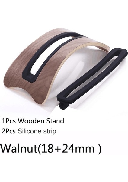 CEVIZ-18MM 24MM Ahşap Dikey Masaüstü Dizüstü Bilgisayar Standı Tutucu Taban Braketi Dock Macbook Pro 2023 Için 13.3/15.4/16 Inç 11.6/13.3 Inç Macbook Air (Yurt Dışından)