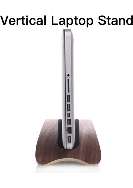 CEVIZ-18MM 24MM Ahşap Dikey Masaüstü Dizüstü Bilgisayar Standı Tutucu Taban Braketi Dock Macbook Pro 2023 Için 13.3/15.4/16 Inç 11.6/13.3 Inç Macbook Air (Yurt Dışından) fiyatları