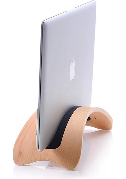 CEVIZ-18MM 24MM Ahşap Dikey Masaüstü Dizüstü Bilgisayar Standı Tutucu Taban Braketi Dock Macbook Pro 2023 Için 13.3/15.4/16 Inç 11.6/13.3 Inç Macbook Air (Yurt Dışından) modelleri