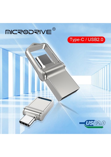 Gümüş 256GB Yeni Metal USB 2.0 Flash Sürücü Tip-C Bellek Yüksek Hızlı 32GB 64GB 128GB Büyük Kapasiteli Depolama USB Flash Sürücü (Yurt Dışından) fiyatları