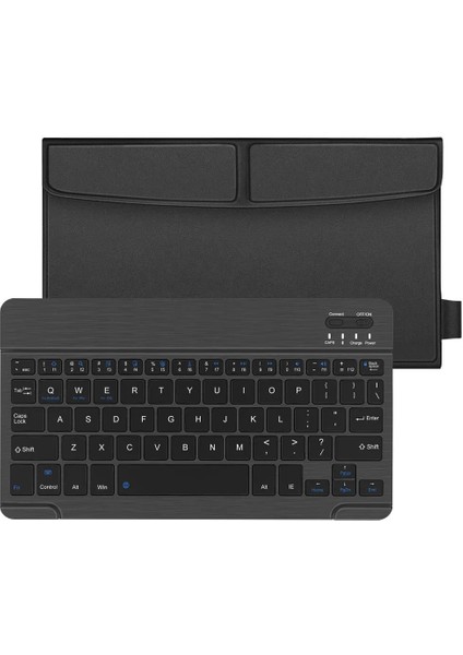 Sıyah 9 Inç Bluetooth Klavye 7 9 10 Inç IPAD Android Tablet Akıllı Telefon Için Ultra-Ince Harici Şarj Kablosuz Evrensel Klavyeler (Yurt Dışından)