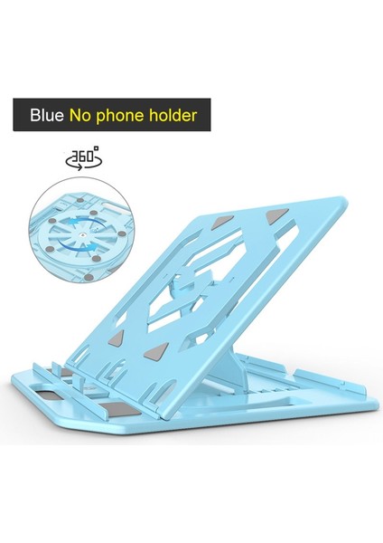 Siyah Ayarlanabilir Dizüstü Bilgisayar Standı Tablet Tabanı Desteği Dizüstü Tutucu Macbook Xiaomi Için 360 Derece Dönen Alt Bilgisayar Masası Standı (Yurt Dışından)