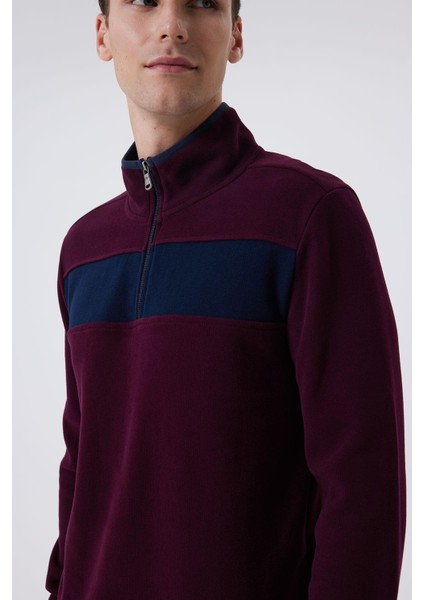 Poys Erkek Sweatshırt Bordo