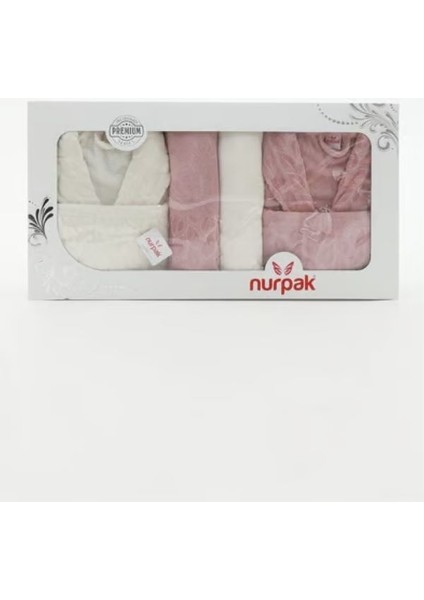 Bornoz Takımı Nurpak Hazal 8 Parça Pamuklu fırsatları