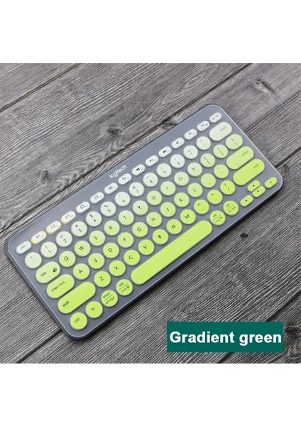 Saydam Beyaz Besegad Renkli Dizüstü Silikon Klavye Kapağı Cilt Etiket Koruyucu Koruyucu Kılıf Logitech K380 Bluetooth Klavye (Yurt Dışından)